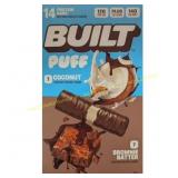 2ct BUILT Bar Puff Protein Bars, Brownie/Coconut