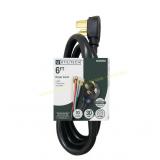 Utilitech 6-ft 30-Amp 4-Prong Dryer Cord Black