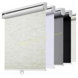 Cordless Roller Shades 58W x 183H Linen Cream
