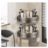 2 Pack Suction Corner Shower Caddy, No Drill, Show