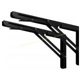 CLT 22' Black Folding Shelf Brackets (2)