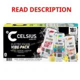 Celsius Vibe Energy Drink Variety Pack 18x12oz