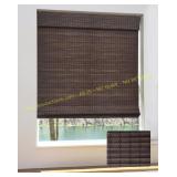 UNISHADES Bamboo Roman Shades 29x64 Espresso