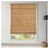 LazBlinds Cordless Bamboo Roman Shades 34x64
