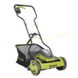 Sun Joe 24V Cordless Reel Lawn Mower, 15' bag