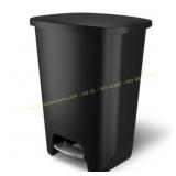Glad Trash Can with Lid, Stainless Pedal