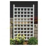 66 in. x 35 in. White Vinyl PVC Trellis