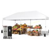 CROWN SHADES 10x20 Pop Up Canopy Tent, White