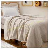 Bedsure 100% Cotton Blanket Twin XL 66x90
