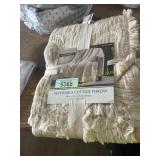 Reversible cotton throw 50x70in
