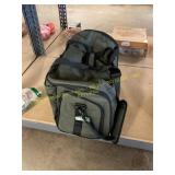 Army green soft sided luggage