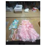 Princess Dress 12M Pink Pet Shirt 2ct Lanyard