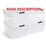Rubbermaid Cleverstore 74 Qt Bins 2 Pack