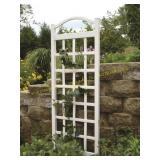 Dura-Trel 28-in W x 76-in H White Trellis, Damaged
