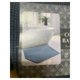 Whitley willows cotton bath mat 24x36in blue