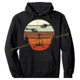 Retro Helicopter Vintage Pilot Gift Hoodie