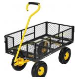 VIVOHOME 880 Lbs Mesh Garden Cart, Wheels