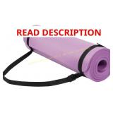 Fitvids Yoga Mat 1/2" Thick, with Strap