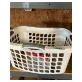 Laundry basket with a speedometer kit