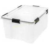 2ct Damaged IRIS Weathertight Storage Box 62 Qt Cl