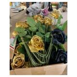 72ct gold and black roses
