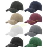 Vintage Washed Baseball Cap for Men Women 7ct