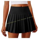 PINSPARK Pleated Tennis Skirt with Pocket, 14"