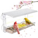 SUNALLY Window Bird Feeder with Suction Cups