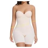 Slimers Strapless Shapewear Bodysuit with Bra smal