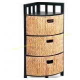 HOMESTEAD 3-Tier Corner Cabinet w/ Baskets