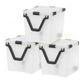 3pc 106 Qt Weatherproof Tote Set Damaged