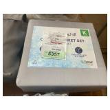 Slumberchill sheet set king grey