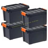 5 Gal Storage Bin 4-Pack with Latching Lid