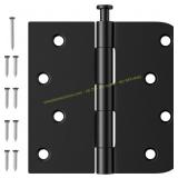 Luxbaro 3-Pack Black 4" Door Hinges, Exterior 4 pk