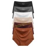 Womens Seamless High-Waist Briefs 6-Pack