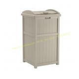 Suncast Trash Hideaway 33 gal Beige Can Lid