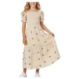 Sunny Spirit Girls Maxi Boho Dress 5-14Y