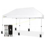 CROWN SHADES 10x20 Pop Up Canopy, White