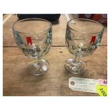 2ct Vin. 1970's Michelob Beer Goblets