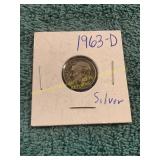 1963-D Roosevelt Silver Dime