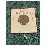 1868 Shield Nickel