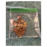 Bag of Lincoln Wheat Pennies