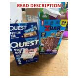 Quest + Zbar Protein Bars