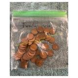 Bag of 1920's Wheat Pennies
