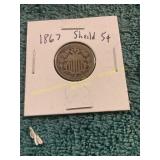 1867 Shield Nickel