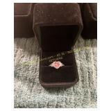 .925 Sterling Silver Size 7 Celtic Heart Ring