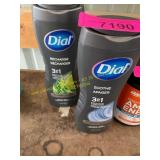 2ct Dial 3in1 Body+Hair+Face Wash 16oz 2 scents