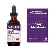 3ct Natrol Sleep Liquid Melatonin, Berry 1mg