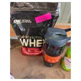 ON Whey protein powder 1.5lb & 32oz Shaker bottle