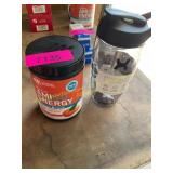 ON engry supplement 9.5oz & shaker bottle 24oz